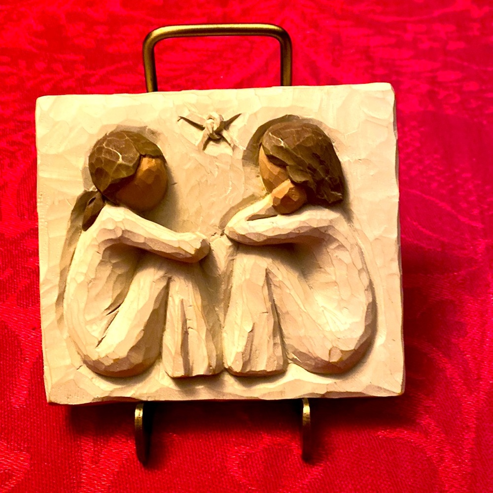 WILLOW TREE - FRIENDSHIP PLAQUE BY ARTIST SUSAN LORDI.